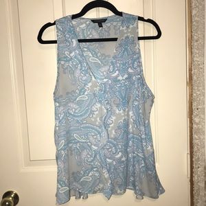 Blue Banana Republic paisley tank
